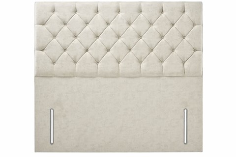 Manhatten Floor Standing Headboard - Stone Small Single 2'6"