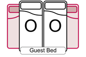 Guest Beds Both Sides