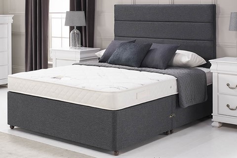 Jasmine Divan - 4'6'' x 6'3'' Double Charcoal