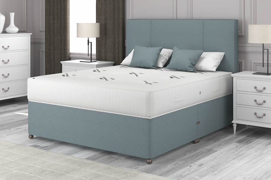 View Duckegg Blue Firm Contract Crib 5 Divan Bed 50 Kingsize Warwick information