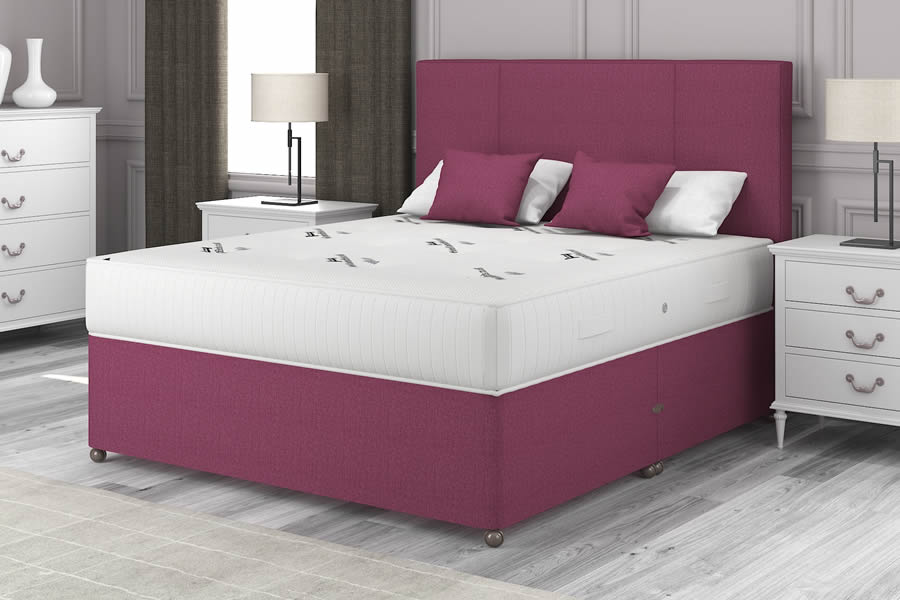 View Linosa Pink Firm Contract Crib 5 Divan Bed 30 Standard Single Warwick information