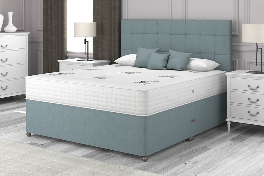 View Duckegg Blue 2000 Firm Pocket Spring Contract Bed 50 Kingsize Aristocrat information