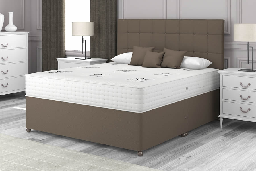 View Mocha Brown 2000 Firm Pocket Spring Contract Bed 50 Kingsize Aristocrat information
