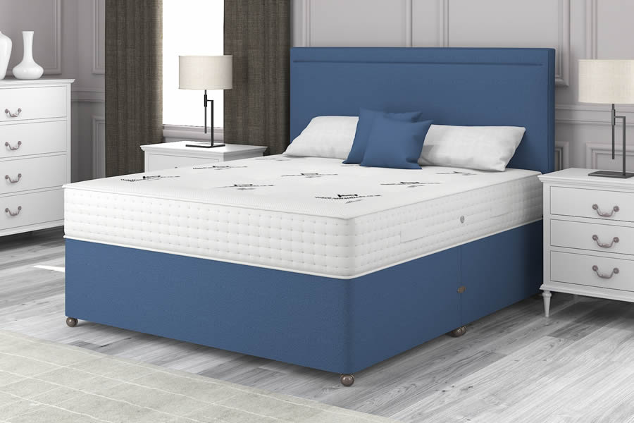 View Sapphire Blue 3000 Pocket Spring Contract Bed 26 Small Single Size Marquess information