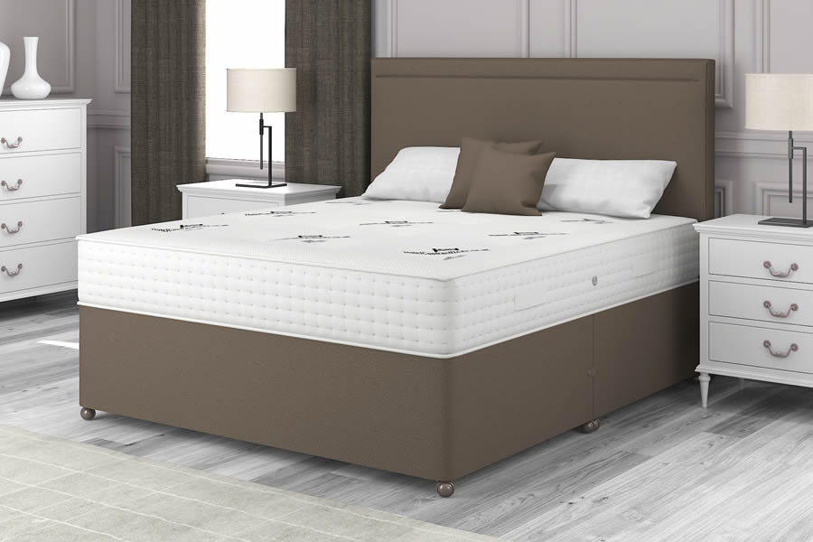 View Mocha Brown 3000 Pocket Spring Contract Bed 26 Small Single Size Marquess information