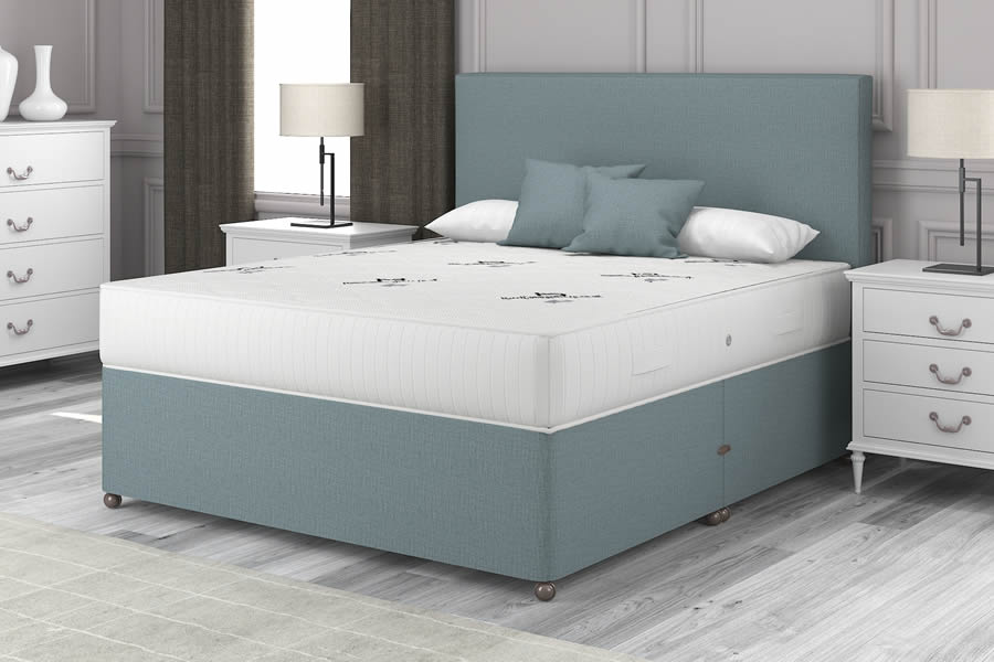 View Duckegg Blue Contract Divan Bed 30 Single Milan information