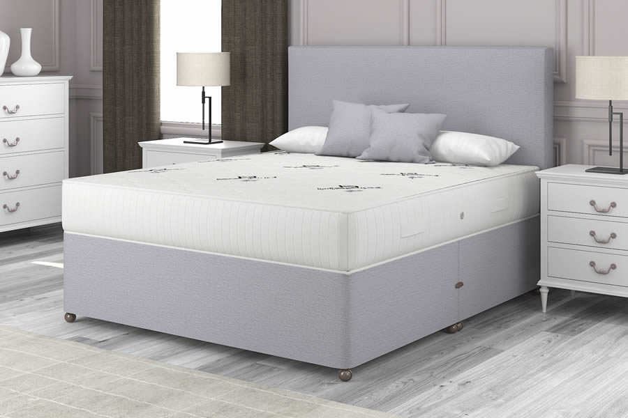 View Grey Medium Feel Contract Divan 26 Small Single Milan information