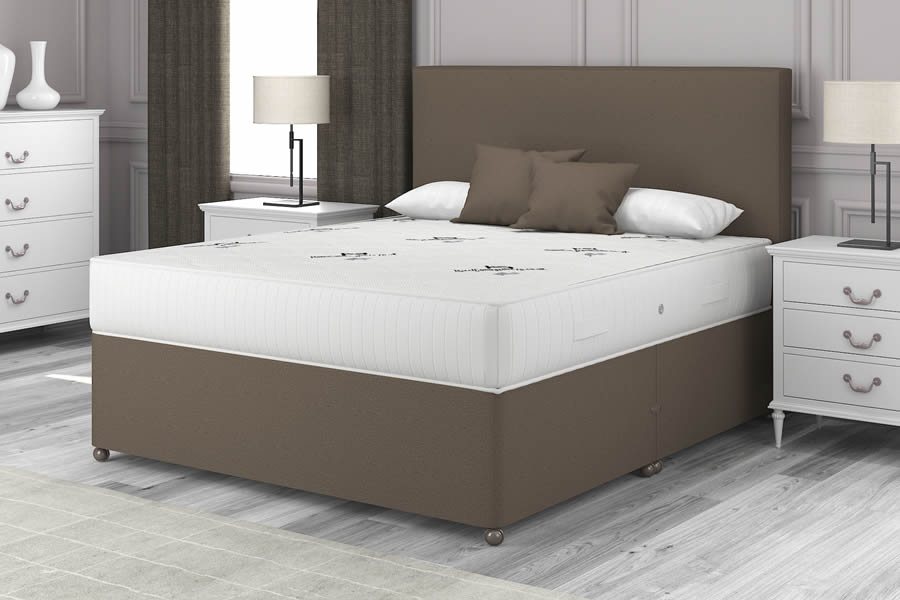 View Mocha Contract Divan Bed 40 Small Double Milan information