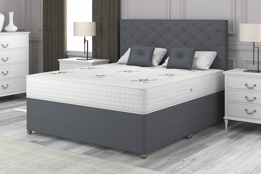 View Charcoal Grey 1500 Pocket Spring Contract Bed 60 Super Kingsize Natural Choice information