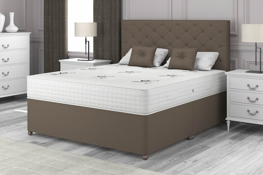 View Mocha Brown 1500 Pocket Spring Contract Bed 60 Super Kingsize Natural Choice information