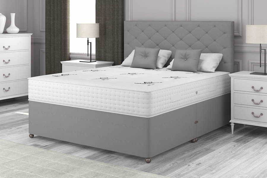 View Platinum Grey 1500 Pocket Spring Contract Bed 30 Single Natural Choice information