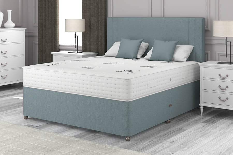 View Aqua Blue 3000 Pocket Spring Contract Bed 40 Small Double Natural Choice information