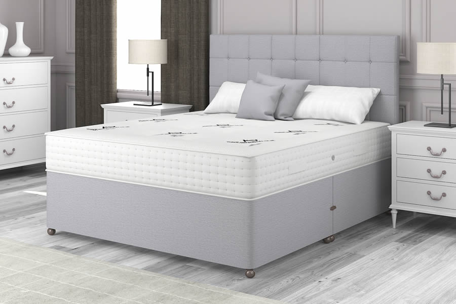 View 60 x 66 Super King Light Grey Natural Choice 6000 Divan information