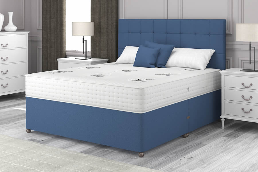 View 60 x 66 Super King Sapphire Blue Natural Choice 6000 Divan information