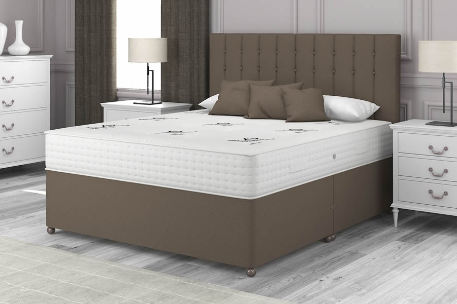View Mocha Brown 1200 Pocket Spring Contract Bed 60 Superking Panache 1200 information