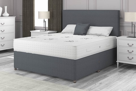 President 3000 Divan - 4'6'' x 6'3'' Double Charcoal 