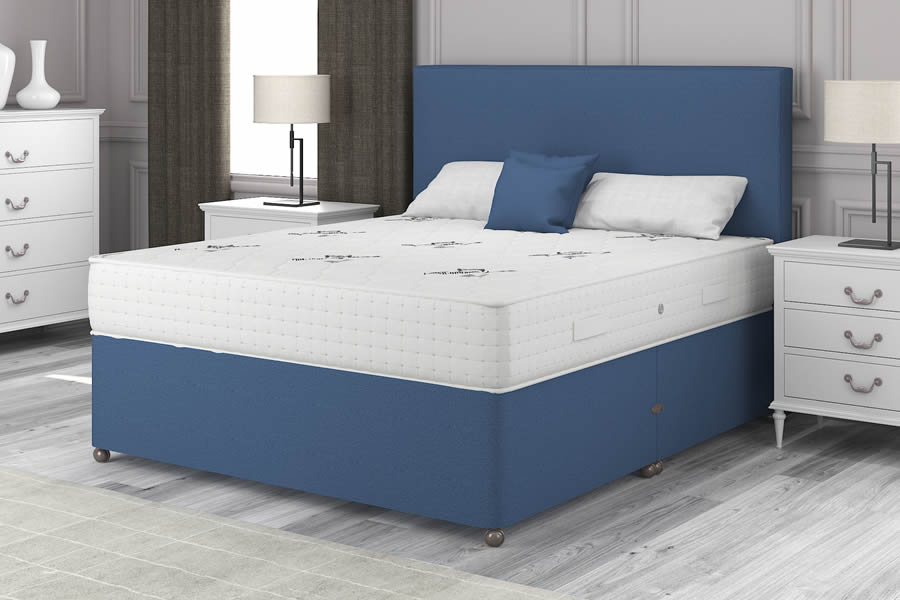 View Sapphire Blue 3000 Pocket Spring Contract Bed Medium Feel 26 Small Single President information