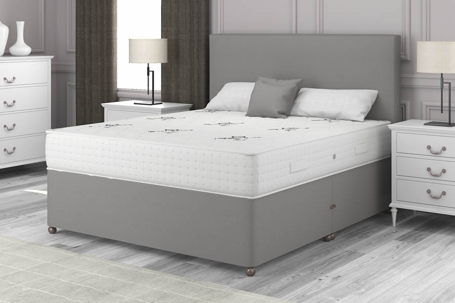 View Platinum Grey 3000 Pocket Spring Contract Bed Medium Feel 30 Single President information