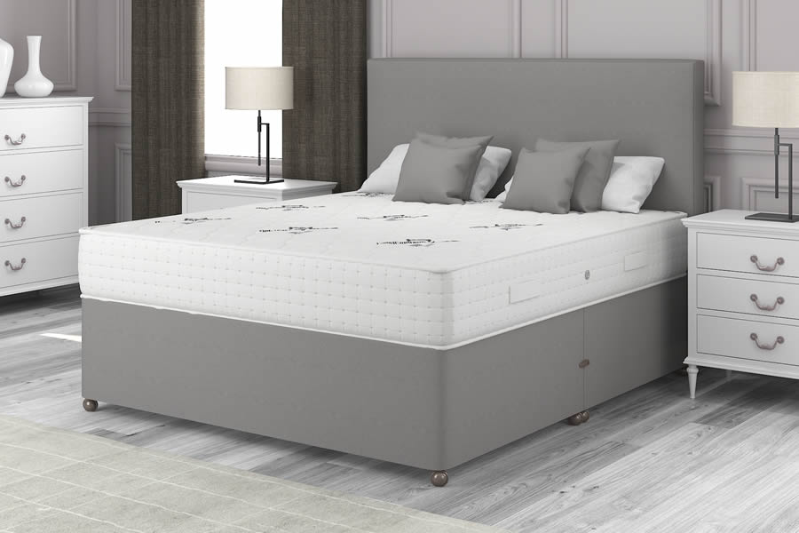 View Platinum Grey 1000 Pocket Spring Contract Bed 46 Double Senator 1000 information