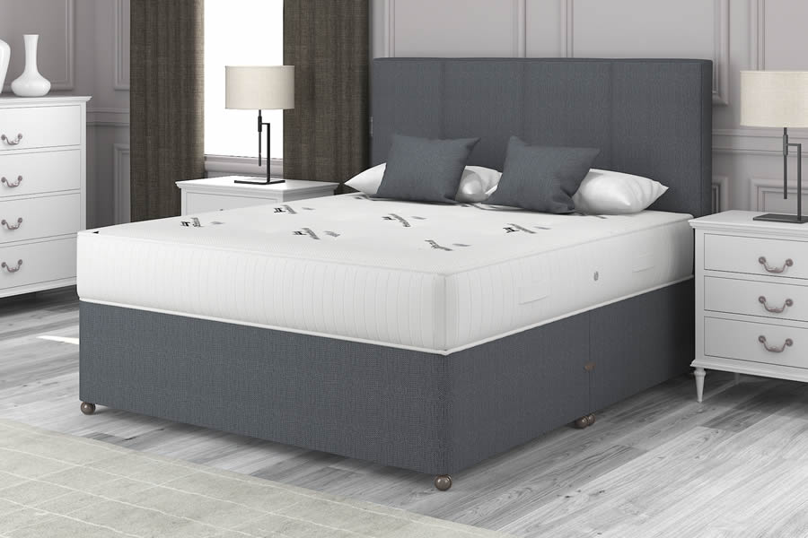 View Charcoal Grey Firm Contract Crib 5 Divan Bed 46 Standard Double Supreme Ortho information