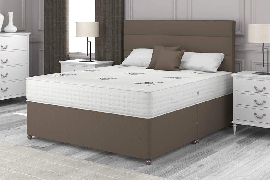 View Mocha Brown 2000 Pocket Spring MediumFirm Contract Bed 30 Single Regal 2000 information