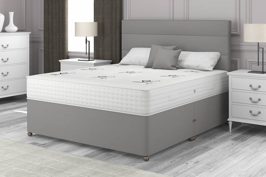 View Platinum Grey 2000 Pocket Spring MediumFirm Contract Bed 60 Superking Regal 2000 information