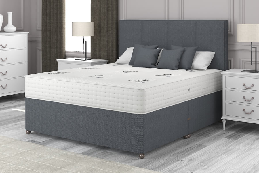 View Charcoal Grey 2000 Pocket Spring Contract Bed 26 Small Single Natural Choice information