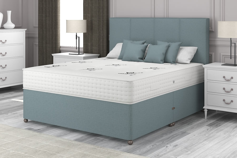 View Duckegg Blue 2000 Pocket Spring Contract Bed 46 Double Natural Choice information