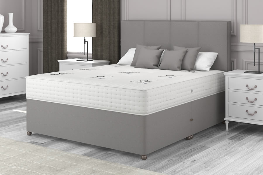 View Platinum Grey 2000 Pocket Spring Contract Bed 40 Small Double Natural Choice information