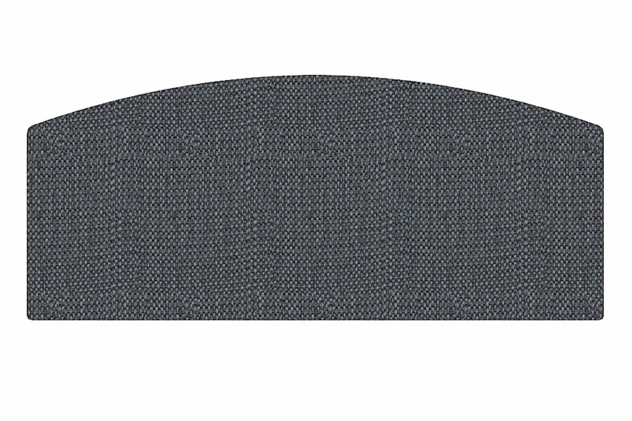 View Charcoal 50 King Arched Headboard Fabric Upholstered Louie information