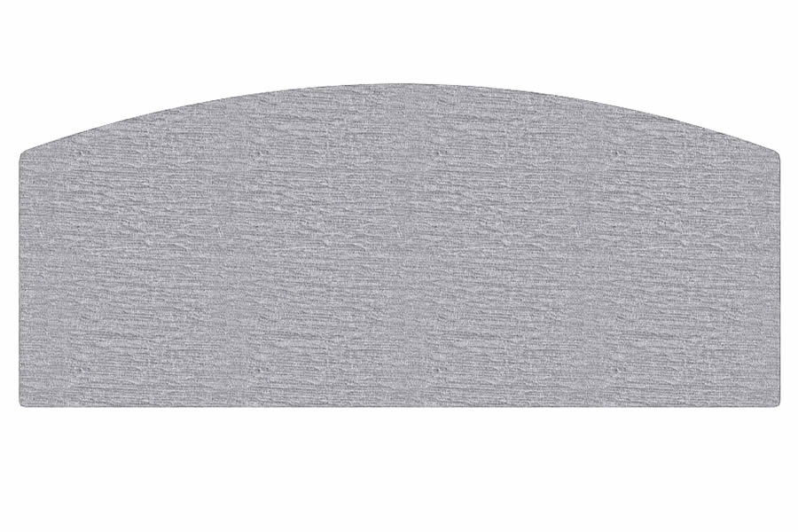 View Grey 29 Conti Single Arched Headboard Fabric Upholstered Louie information