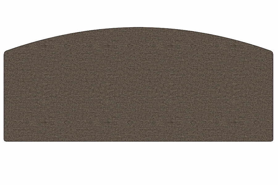 View Mocha 56 Conti King Arched Headboard Fabric Upholstered Louie information