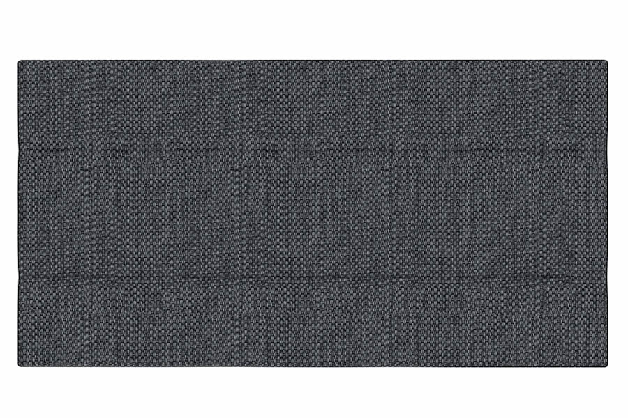 View Charcoal 46 Double Fabric Headboard 3 Panel Horizontal Stitching Deeply Padded Lotus information