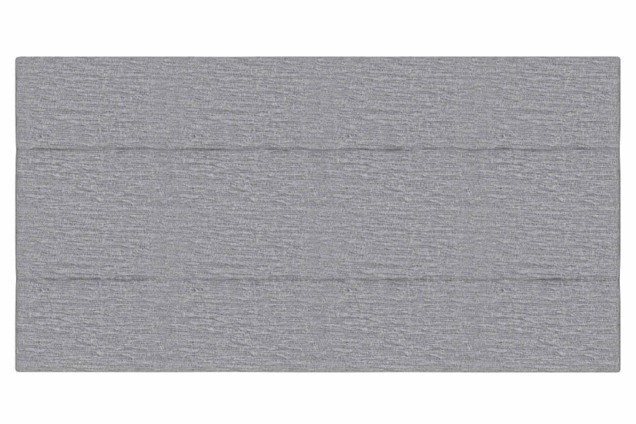 View Grey 29 Conti Single Fabric Headboard 3 Panel Horizontal Stitching Deeply Padded Lotus information