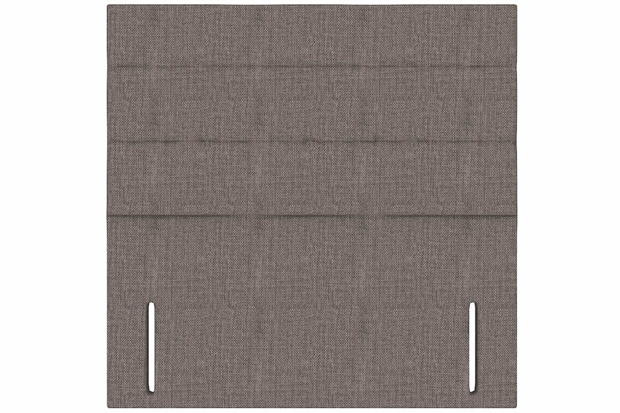 View Slate 40 Small Double Rectangular Headboard 3 Panel Horizontal Stitching Deeply Padded Lotus information