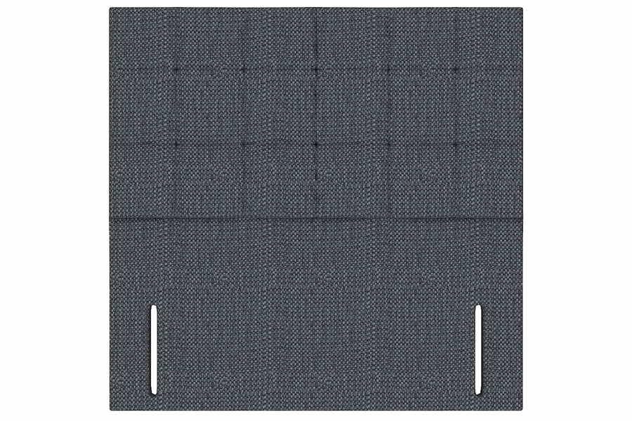 View Charcoal 56 Conti King Rectangular Headboard With Square Stitched Design Fabric Upholstered Quad information
