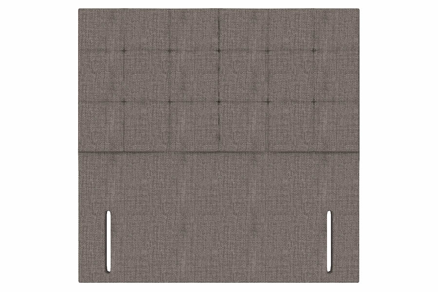 View Slate 30 Single Rectangular Headboard With Square Stitched Design Fabric Upholstered Quad information