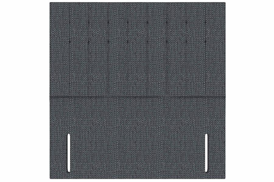 View Charcoal 60 Super King Rectangular Headboard Buttoned Detailing Saville information