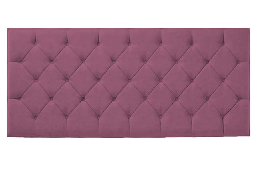 View Linosa Pink 26 Small Single Rectangular Headboard Button Detailing Manhatten information