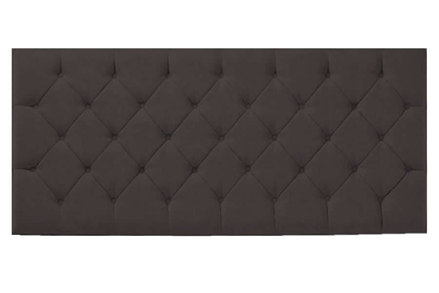 View Truffle Brown 30 Single Rectangular Headboard Button Detailing Manhatten information