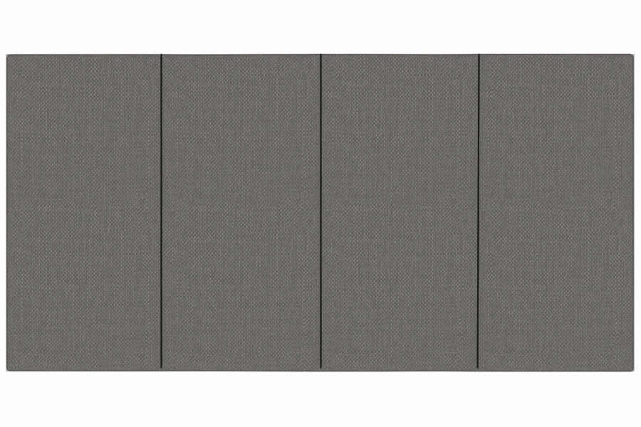 View Platinum 26 Small Single Fabric Headboard With Vertical Stitching Deeply Padded Linear information