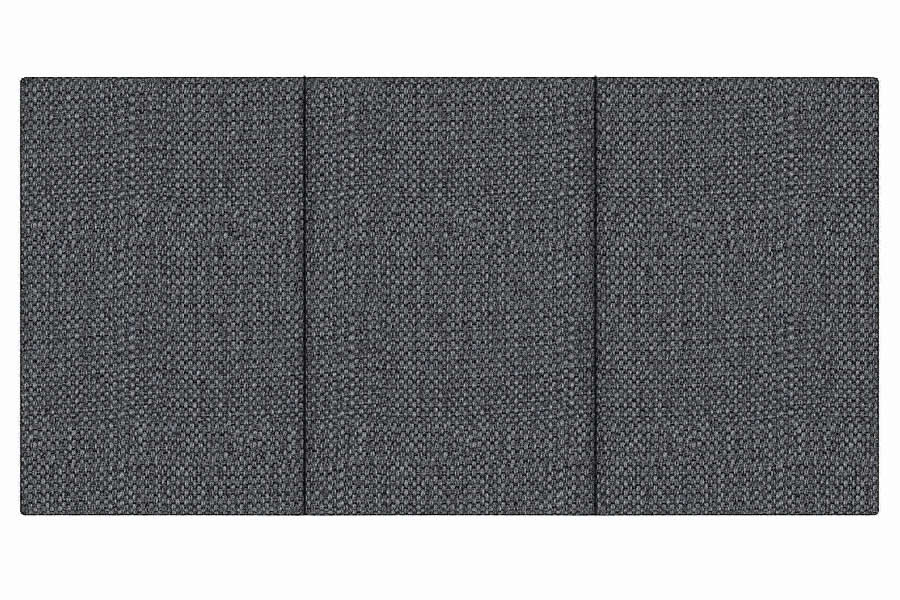 View Charcoal 56 Conti King Rectangular Headboard With Vertical Stitching Deeply Padded Tulip information