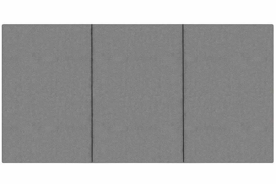 View Platinum 40 Small Double Rectangular Headboard With Vertical Stitching Deeply Padded Tulip information
