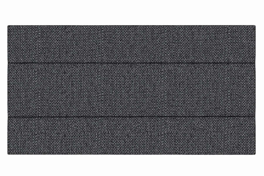 View Charcoal 50 King Fabric Headboard 3 Panel Horizontal Stitching Deeply Padded Lotus information