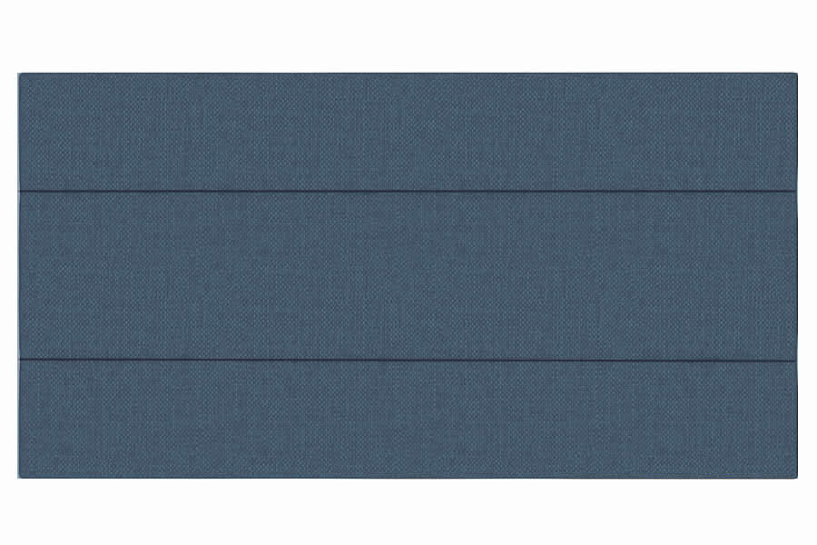 View Marine 60 Super King Fabric Headboard 3 Panel Horizontal Stitching Deeply Padded Lotus information