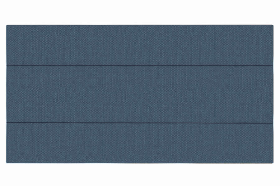 View Marine 26 Small Single Fabric Headboard 3 Panel Horizontal Stitching Deeply Padded Lotus information