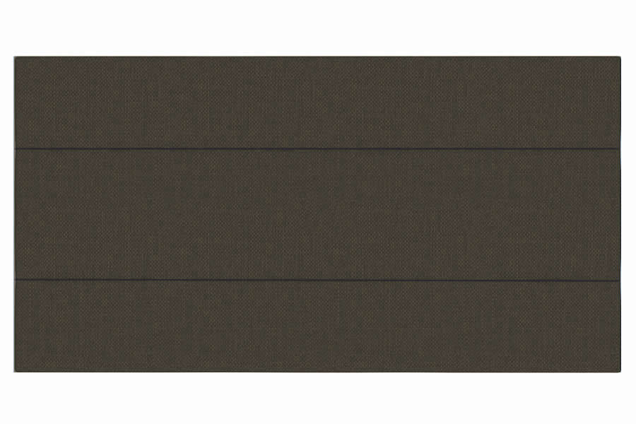 View Mocha 30 Single Fabric Headboard 3 Panel Horizontal Stitching Deeply Padded Lotus information