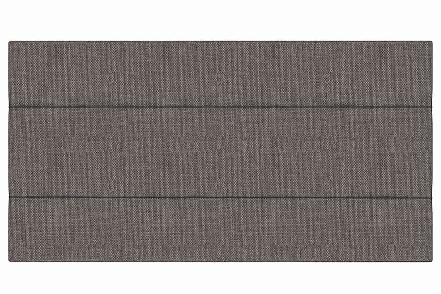 View Slate 30 Single Fabric Headboard 3 Panel Horizontal Stitching Deeply Padded Lotus information