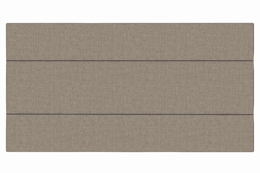View Stone 30 Single Fabric Headboard 3 Panel Horizontal Stitching Deeply Padded Lotus information