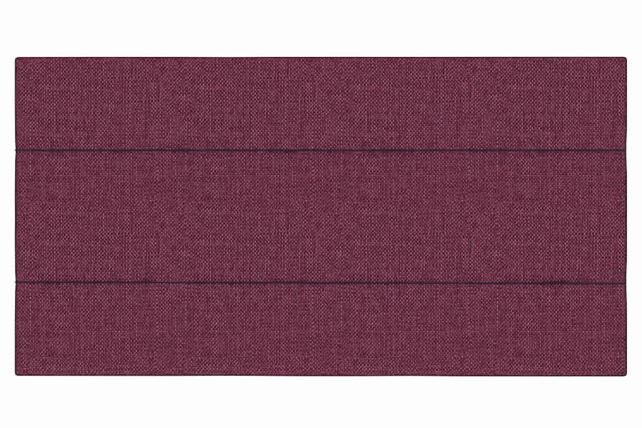 View Linosa 30 Single Fabric Headboard 3 Panel Horizontal Stitching Deeply Padded Lotus information